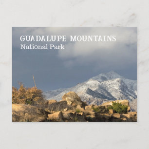 Vinter, Guadalupe Peak, Guadalupe Mountains NP Vykort