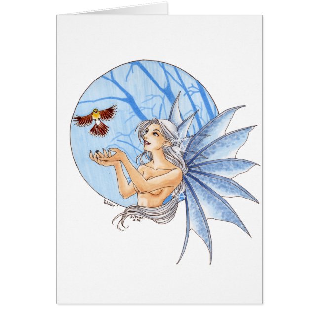 Vinter Hälsningskort (Framsidan)