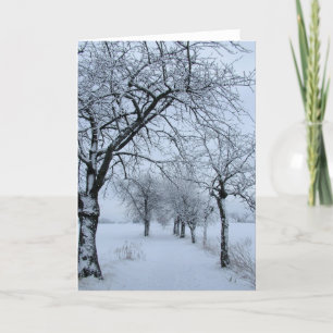 Vinter - hälsningskort. kort