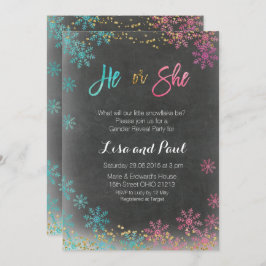 Vinter han eller hon visar inbjudan i genderna