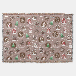 Vinter-Helgdag för Whimsique-julkakor Filt