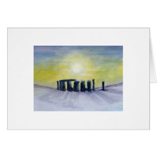 Vinter Henge Hälsningskort