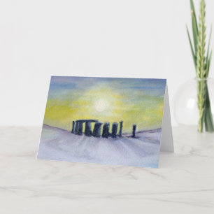 Vinter Henge Helgkort