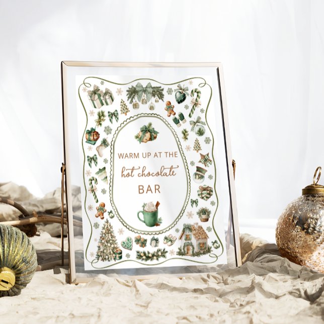 Vinter-Hett Chocolate Pub Baby Shower Poster (Skapare uppladdad)