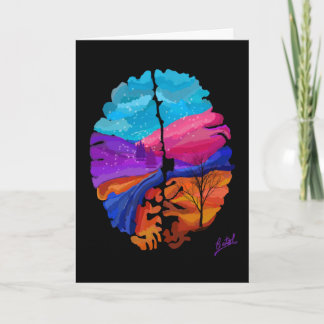 Vinter-hjärnkort Kort