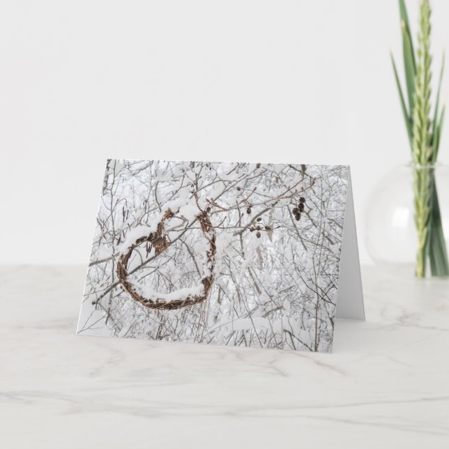 Vinter Hjärttanke Kort (Framsida)