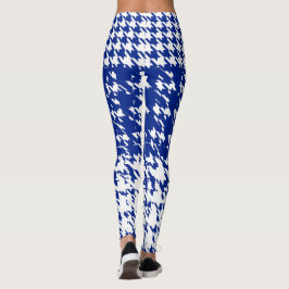 Vinter Houndstooth för blåttvitsverige Leggings
