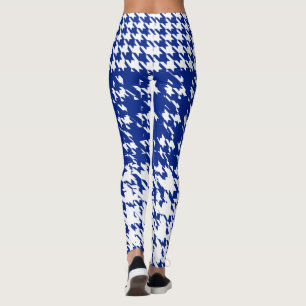 Vinter Houndstooth för blåttvitsverige Leggings