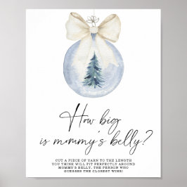 Vinter hur stor är mammans mage spelplansaffisch poster