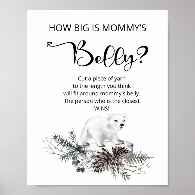 Vinter hur stort är mamma-belly-spelet? poster (Framsidan)