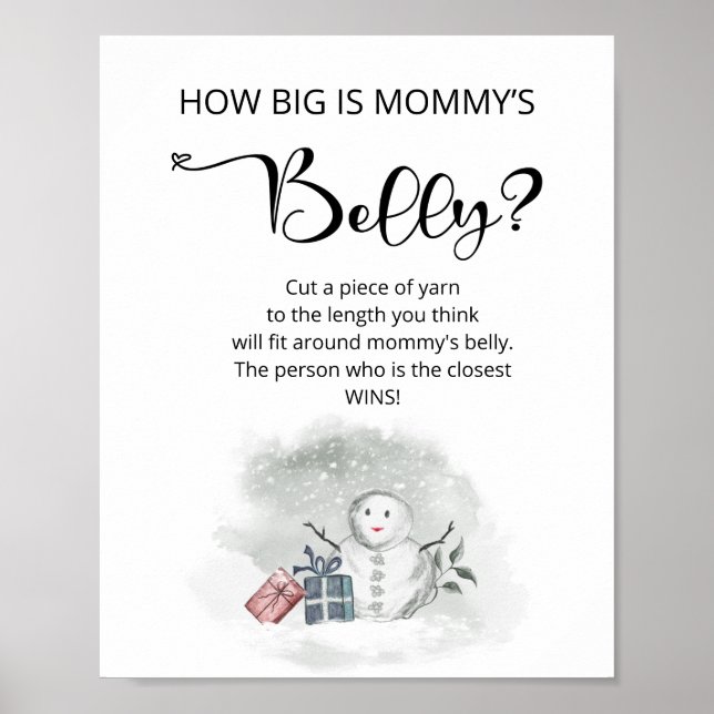 Vinter hur stort är mamma Billy-spelet poster? Poster (Framsidan)