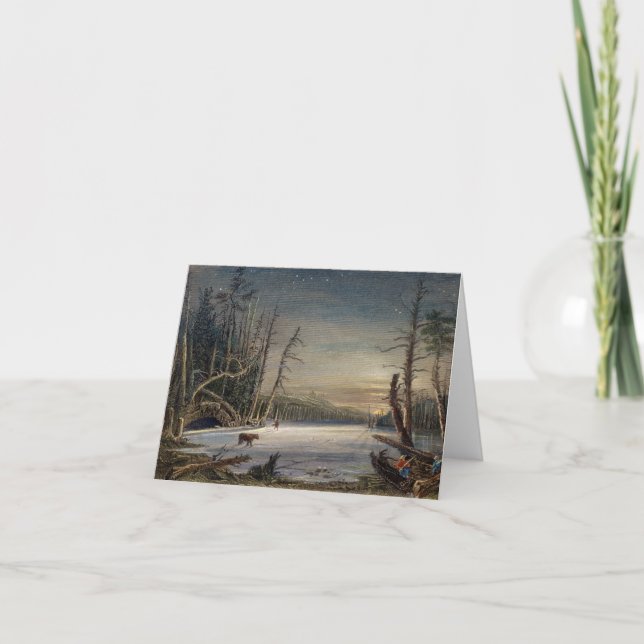 VINTER I CATSKILLS-JULKORTET HELGKORT (Framsida)