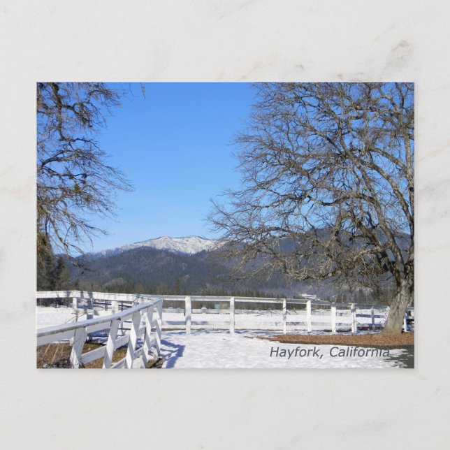 Vinter i dalen..... vykort (Framsida)