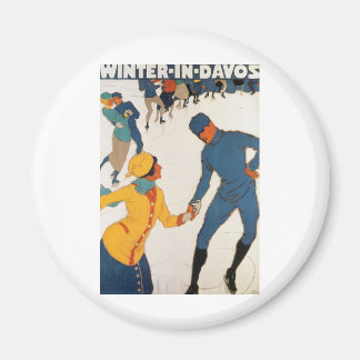 Vinter i Davos Magnet