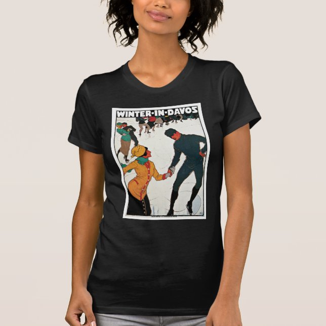 Vinter i Davos Tee Shirt (Framsida)