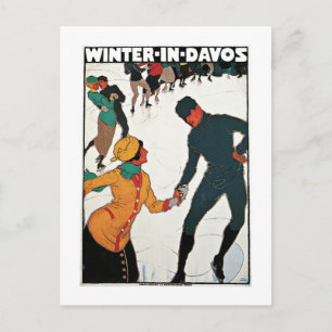 Vinter i Davos Vykort