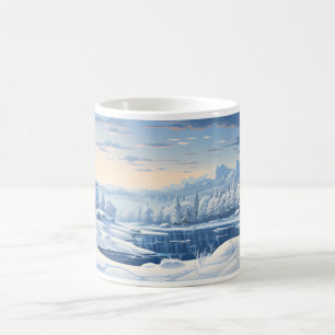 Vinter i Fantasy World Kaffemugg