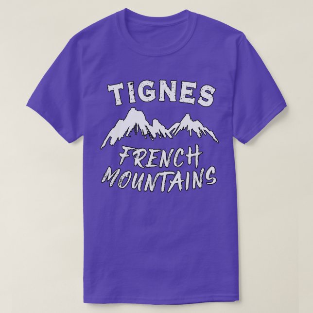Vinter i Fransk Tignes T Shirt (Design framsida)