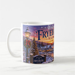 Vinter i Fryeburg Maine Kaffe kopp