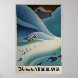 Vinter i Jugoslavien, poster i Ski
