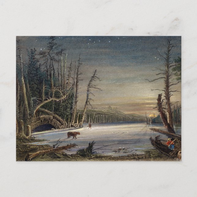 VINTER I KATSKILLKORTET CHRISTMAS HELG VYKORT (Framsida)