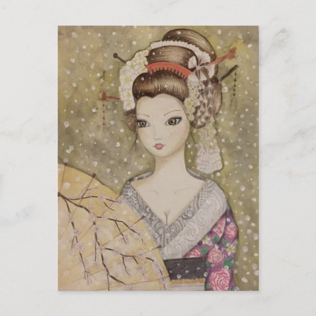 Vinter i Kyoto Vykort (Framsida)