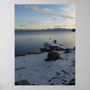 vinter i Lake Tahoe Poster