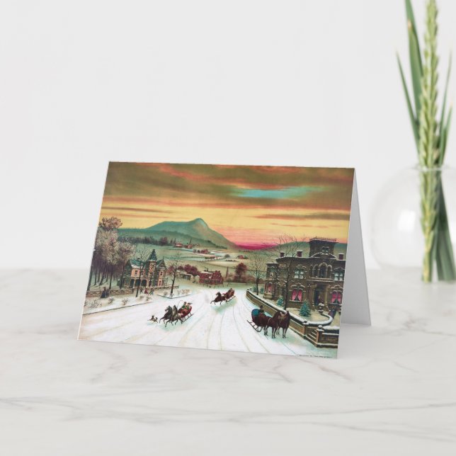 Vinter i landet helgkort (Framsida)