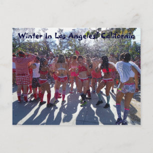 Vinter i Los Angeles Postcard! Vykort