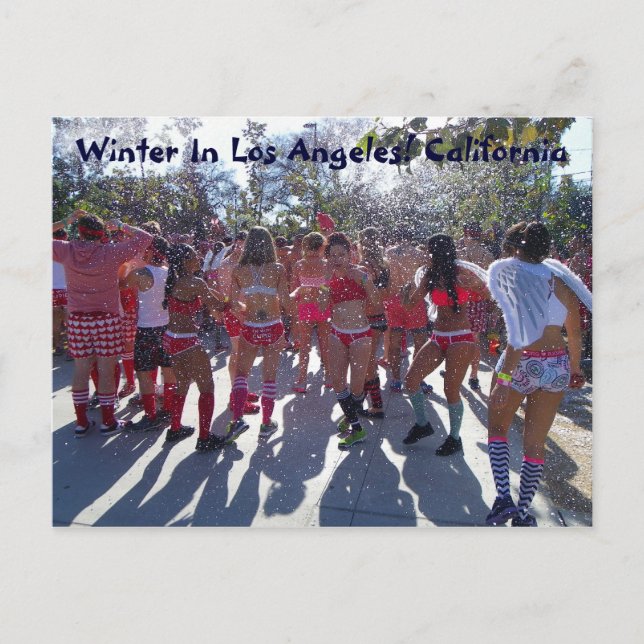 Vinter i Los Angeles Postcard! Vykort (Framsida)