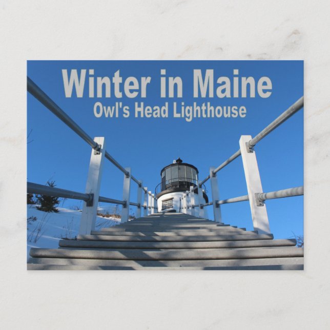 Vinter i Maine Vykort (Framsida)