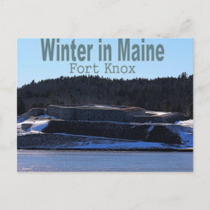 Vinter i Maine Vykort