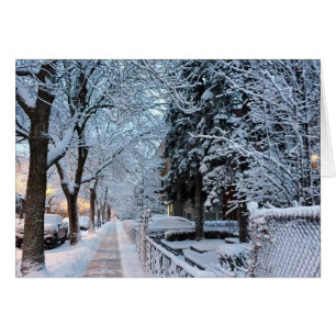 Vinter i Montreal Hälsningskort