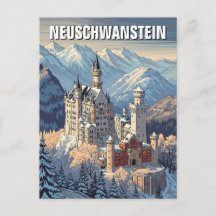 Vinter i Neuschwanstein Castle Tyskland Travel