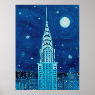 Vinter i New York City Poster