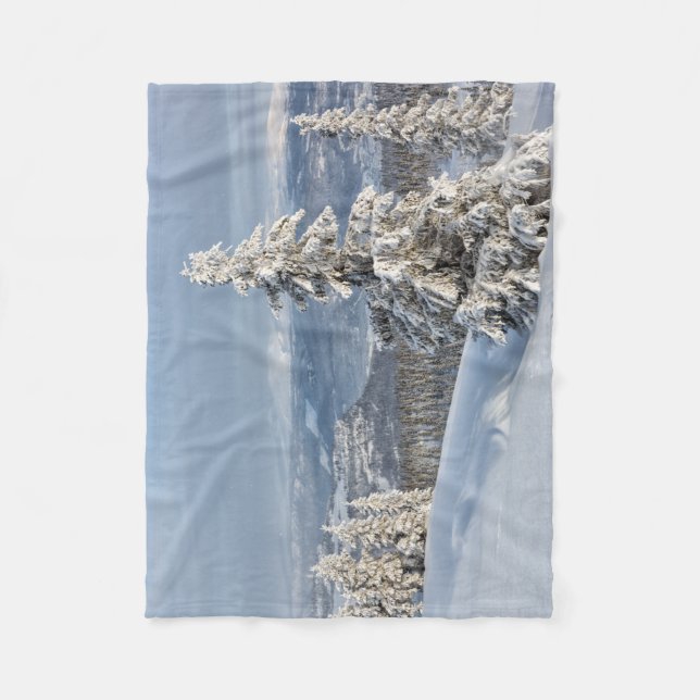 Vinter i Norge Fleecefilt (Framsidan)