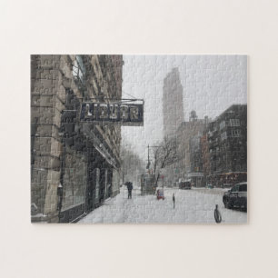Vinter i NYC New York Snowstorm Photo Puzzle Pussel