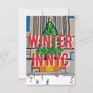 Vinter i NYC Tack Kort