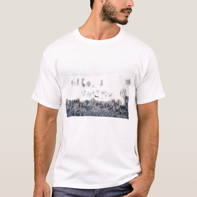 Vinter i Paltinis - Rumänien T-shirt (Framsida)