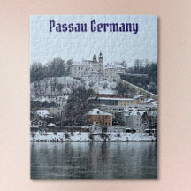 Vinter i Passau, Tyskland Jigszawa Puzzle
