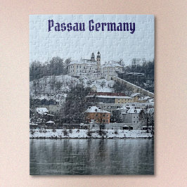 Vinter i Passau, Tyskland Jigszawa Puzzle Pussel