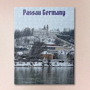 Vinter i Passau, Tyskland Jigszawa Puzzle Pussel