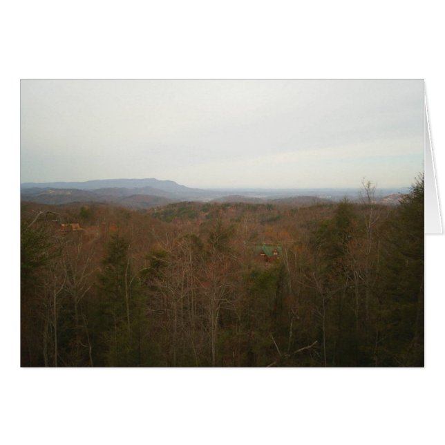 Vinter i rökare hälsningskort (Framsidan Horizontal)