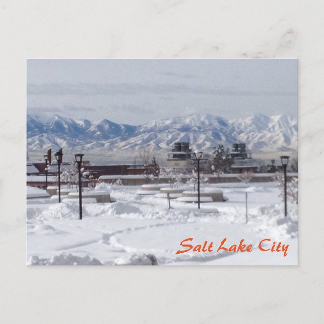 Vinter i Salt Lake City Vykort (Framsida)