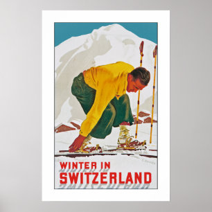 Vinter i Schweiz Poster