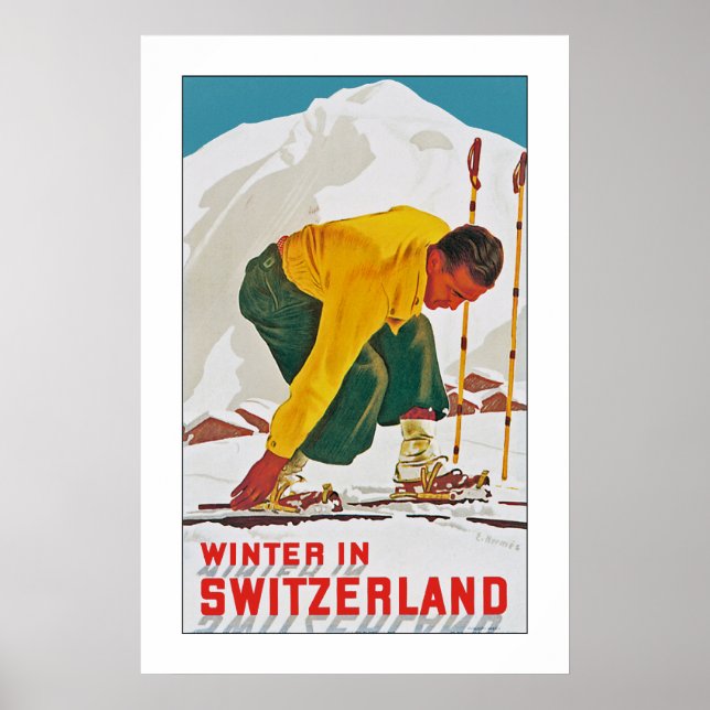 Vinter i Schweiz Poster (Framsidan)