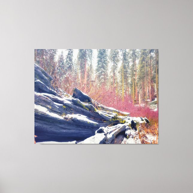 Vinter i skogen canvastryck (Framsida)