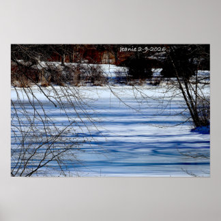 Vinter i södra Jersey Poster