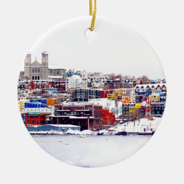 Vinter i St John Julgransprydnad Keramik (Framsidan)