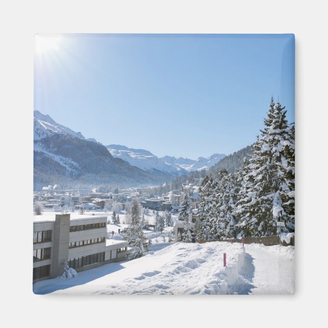 Vinter i St. Moritz Magnet (Framsidan)